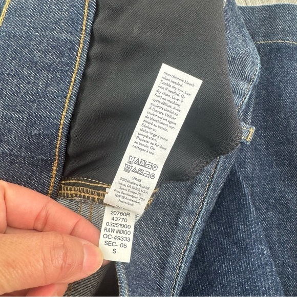 SPANX Pintuck Flare Jeans Raw Indigo High Rise Women’s Size Small $158 MSRP NWT - Picture 8 of 15